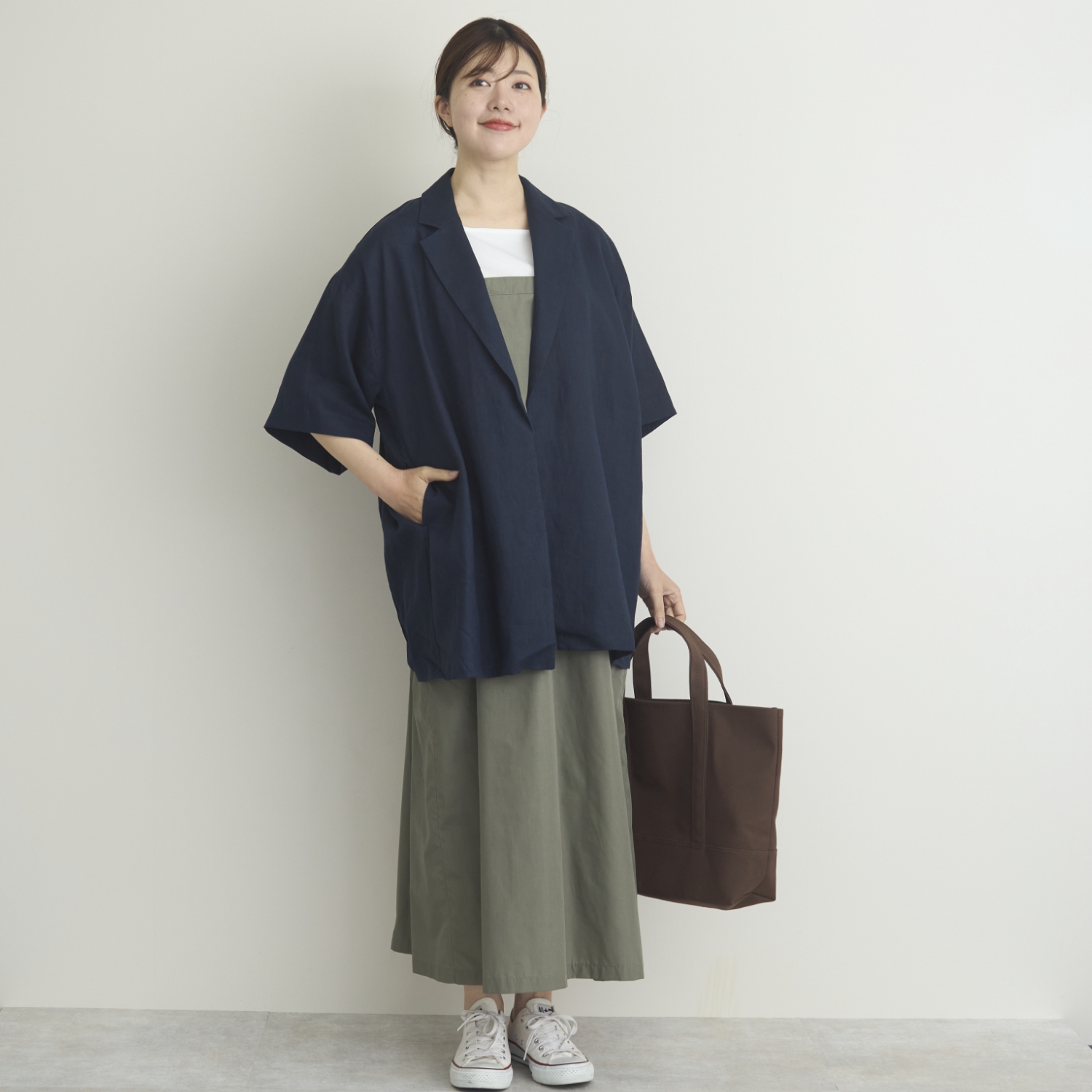 TUTIE./リネンハーフスリーブジャケット